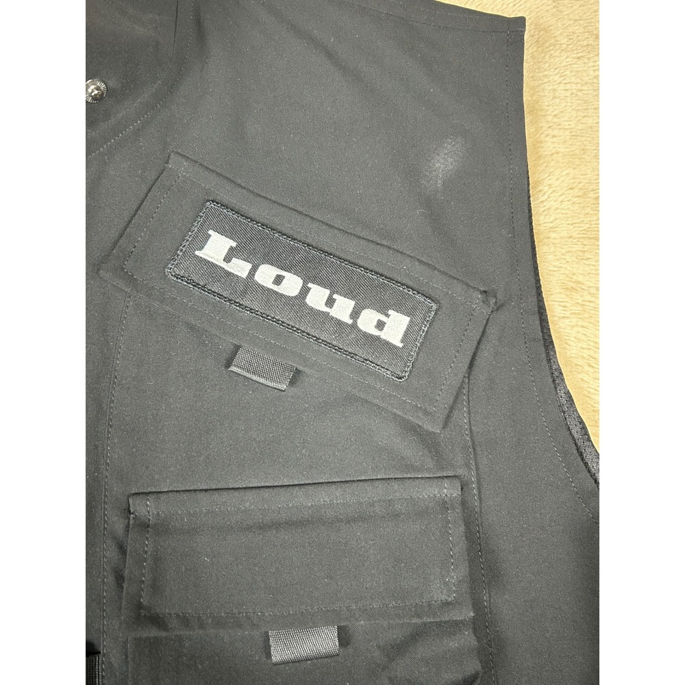Rolling Loud World Tour Twenty-3 Black Utility Tactical Cargo Vest Mens Large - Picture 2 of 10